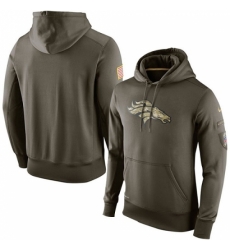 NFL Mens Denver Broncos Nike Olive Salute To Service KO Performance Hoodie NFL Mens Denver Broncos Nike Olive Salute To Service KO Performance Hoodie