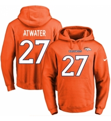 NFL Mens Nike Denver Broncos 27 Steve Atwater Orange Name Number Pullover Hoodie NFL Mens Nike Denver Broncos 27 Steve Atwater Orange Name Number Pullover Hoodie