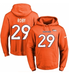 NFL Mens Nike Denver Broncos 29 Bradley Roby Orange Name Number Pullover Hoodie NFL Mens Nike Denver Broncos 29 Bradley Roby Orange Name Number Pullover Hoodie