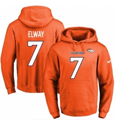 NFL Mens Nike Denver Broncos 7 John Elway Orange Name Number Pullover Hoodie NFL Mens Nike Denver Broncos 7 John Elway Orange Name Number Pullover Hoodie