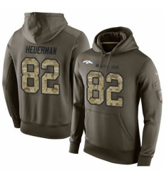 NFL Nike Denver Broncos 82 Jeff Heuerman Green Salute To Service Mens Pullover Hoodie NFL Nike Denver Broncos 82 Jeff Heuerman Green Salute To Service Mens Pullover Hoodie