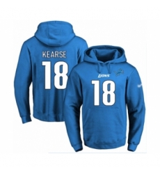 Football Mens Detroit Lions 18 Jermaine Kearse Blue Name Number Pullover Hoodie Football Mens Detroit Lions 18 Jermaine Kearse Blue Name Number Pullover Hoodie