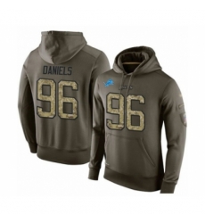 Football Mens Detroit Lions 96 Mike Daniels Green Salute To Service Pullover Hoodie Football Mens Detroit Lions 96 Mike Daniels Green Salute To Service Pullover Hoodie
