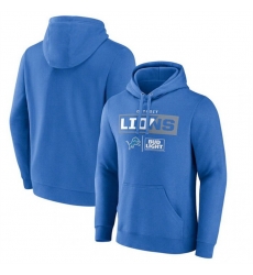 Men Detroit Lions Blue X Bud Light Pullover Hoodie Men Detroit Lions Blue X Bud Light Pullover Hoodie