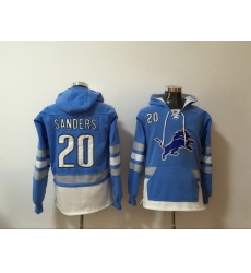 Men Nike Detroit Lions Barry Sanders 20 NFL Winter Thick Hoodie Men Nike Detroit Lions Barry Sanders 20 NFL Winter Thick Hoodie