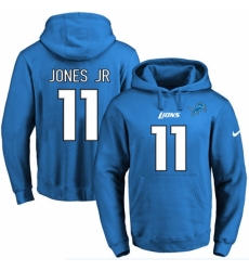 NFL Mens Nike Detroit Lions 11 Marvin Jones Jr Blue Name Number Pullover Hoodie NFL Mens Nike Detroit Lions 11 Marvin Jones Jr Blue Name Number Pullover Hoodie