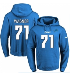 NFL Mens Nike Detroit Lions 71 Ricky Wagner Blue Name Number Pullover Hoodie NFL Mens Nike Detroit Lions 71 Ricky Wagner Blue Name Number Pullover Hoodie