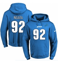 NFL Mens Nike Detroit Lions 92 Haloti Ngata Blue Name Number Pullover Hoodie NFL Mens Nike Detroit Lions 92 Haloti Ngata Blue Name Number Pullover Hoodie
