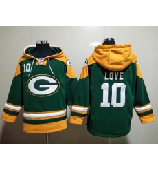 NFL Men Green Bay Packers 10 Jordan Love Stitched Hoodie NFL Men Green Bay Packers 10 Jordan Love Stitched Hoodie
