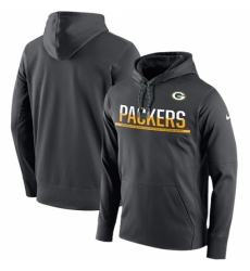 NFL Mens Green Bay Packers Nike Anthracite Sideline Circuit Pullover Performance Hoodie NFL Mens Green Bay Packers Nike Anthracite Sideline Circuit Pullover Performance Hoodie