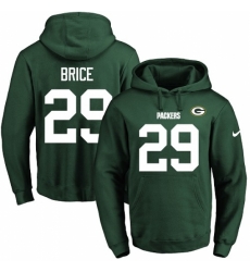 NFL Mens Nike Green Bay Packers 29 Kentrell Brice Green Name Number Pullover Hoodie NFL Mens Nike Green Bay Packers 29 Kentrell Brice Green Name Number Pullover Hoodie