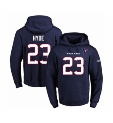 Football Mens Houston Texans 23 Carlos Hyde Navy Blue Name Number Pullover Hoodie Football Mens Houston Texans 23 Carlos Hyde Navy Blue Name Number Pullover Hoodie