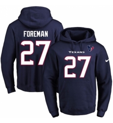 NFL Mens Nike Houston Texans 27 DOnta Foreman Navy Blue Name Number Pullover Hoodie NFL Mens Nike Houston Texans 27 DOnta Foreman Navy Blue Name Number Pullover Hoodie