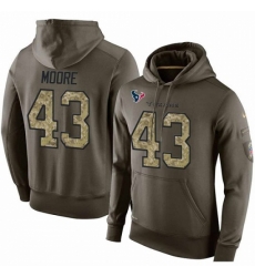 NFL Nike Houston Texans 43 Corey Moore Green Salute To Service Mens Pullover Hoodie NFL Nike Houston Texans 43 Corey Moore Green Salute To Service Mens Pullover Hoodie