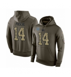 Football Indianapolis Colts 14 Zach Pascal Green Salute To Service Mens Pullover Hoodie Football Indianapolis Colts 14 Zach Pascal Green Salute To Service Mens Pullover Hoodie