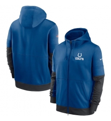 Men Indianapolis Colts Nike Sideline Impact Lockup Performance Full Zip Hoodie Royal Men Indianapolis Colts Nike Sideline Impact Lockup Performance Full Zip Hoodie Royal
