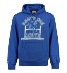 NFL Indiana Colts Mitchell Ness Retro Pullover Hoodie Royal NFL Indiana Colts Mitchell Ness Retro Pullover Hoodie Royal