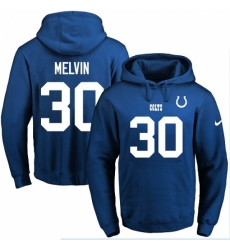 NFL Mens Nike Indianapolis Colts 30 Rashaan Melvin Royal Blue Name Number Pullover Hoodie NFL Mens Nike Indianapolis Colts 30 Rashaan Melvin Royal Blue Name Number Pullover Hoodie