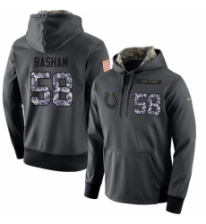 NFL Mens Nike Indianapolis Colts 58 Tarell Basham Stitched Black Anthracite Salute to Service Player Performance Hoodie NFL Mens Nike Indianapolis Colts 58 Tarell Basham Stitched Black Anthracite Salute to Service Player Performance Hoodie