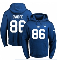 NFL Mens Nike Indianapolis Colts 86 Erik Swoope Royal Blue Name Number Pullover Hoodie NFL Mens Nike Indianapolis Colts 86 Erik Swoope Royal Blue Name Number Pullover Hoodie