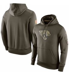 NFL Mens Jacksonville Jaguars Nike Olive Salute To Service KO Performance Hoodie NFL Mens Jacksonville Jaguars Nike Olive Salute To Service KO Performance Hoodie