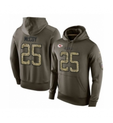 Football Mens Kansas City Chiefs 25 LeSean McCoy Green Salute To Service Pullover Hoodie Football Mens Kansas City Chiefs 25 LeSean McCoy Green Salute To Service Pullover Hoodie