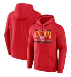 Men Kansas City Chiefs Red 2023 AFC Champions Hometown Pullover Hoodie Men Kansas City Chiefs Red 2023 AFC Champions Hometown Pullover Hoodie