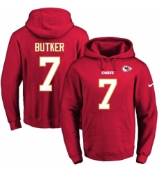 NFL Mens Nike Kansas City Chiefs 7 Harrison Butker Red Name Number Pullover Hoodie NFL Mens Nike Kansas City Chiefs 7 Harrison Butker Red Name Number Pullover Hoodie