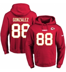 NFL Mens Nike Kansas City Chiefs 88 Tony Gonzalez Red Name Number Pullover Hoodie NFL Mens Nike Kansas City Chiefs 88 Tony Gonzalez Red Name Number Pullover Hoodie