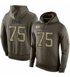 NFL Nike Kansas City Chiefs 75 Cameron Erving Green Salute To Service Mens Pullover Hoodie NFL Nike Kansas City Chiefs 75 Cameron Erving Green Salute To Service Mens Pullover Hoodie