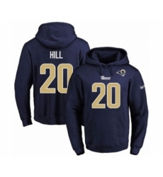 Football Mens Los Angeles Rams 20 Troy Hill Navy Blue Name Number Pullover Hoodie Football Mens Los Angeles Rams 20 Troy Hill Navy Blue Name Number Pullover Hoodie