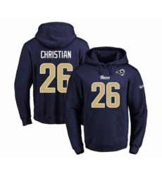 Football Mens Los Angeles Rams 26 Marqui Christian Navy Blue Name Number Pullover Hoodie Football Mens Los Angeles Rams 26 Marqui Christian Navy Blue Name Number Pullover Hoodie