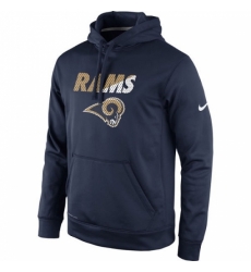NFL Los Angeles Rams Nike Kick Off Staff Performance Pullover Hoodie Navy NFL Los Angeles Rams Nike Kick Off Staff Performance Pullover Hoodie Navy