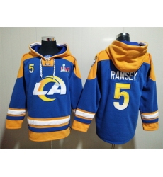 NFL Men Los Angeles Rams 5 Jalen Ramsey Stitched Hoodie NFL Men Los Angeles Rams 5 Jalen Ramsey Stitched Hoodie