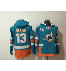 Men Nike Miami Dolphins Dan Marino 13 NFL Winter Thick Hoodie Men Nike Miami Dolphins Dan Marino 13 NFL Winter Thick Hoodie