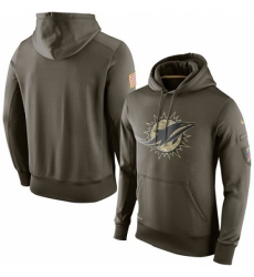 NFL Mens Miami Dolphins Nike Olive Salute To Service KO Performance Hoodie NFL Mens Miami Dolphins Nike Olive Salute To Service KO Performance Hoodie