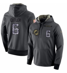 NFL Mens Nike Miami Dolphins 6 Jay Cutler Stitched Black Anthracite Salute to Service Player Performance Hoodie NFL Mens Nike Miami Dolphins 6 Jay Cutler Stitched Black Anthracite Salute to Service Player Performance Hoodie