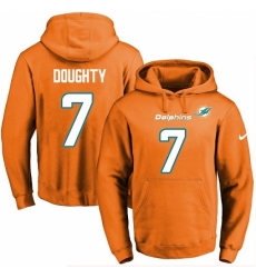 NFL Mens Nike Miami Dolphins 7 Brandon Doughty Orange Name Number Pullover Hoodie NFL Mens Nike Miami Dolphins 7 Brandon Doughty Orange Name Number Pullover Hoodie