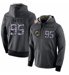 NFL Mens Nike Miami Dolphins 95 William Hayes Stitched Black Anthracite Salute to Service Player Performance Hoodie NFL Mens Nike Miami Dolphins 95 William Hayes Stitched Black Anthracite Salute to Service Player Performance Hoodie