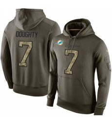 NFL Nike Miami Dolphins 7 Brandon Doughty Green Salute To Service Mens Pullover Hoodie NFL Nike Miami Dolphins 7 Brandon Doughty Green Salute To Service Mens Pullover Hoodie
