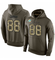 NFL Nike Miami Dolphins 88 Leonte Carroo Green Salute To Service Mens Pullover Hoodie NFL Nike Miami Dolphins 88 Leonte Carroo Green Salute To Service Mens Pullover Hoodie