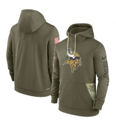 Men Minnesota Vikings 2022 Olive Salute To Service Therma Performance Pullover Hoodie Men Minnesota Vikings 2022 Olive Salute To Service Therma Performance Pullover Hoodie