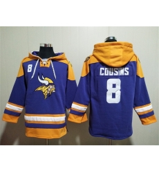 Men Minnesota Vikings 8 Kirk Cousins Purple Yellow Ageless Must Have Lace Up Pullover Hoodie Men Minnesota Vikings 8 Kirk Cousins Purple Yellow Ageless Must Have Lace Up Pullover Hoodie