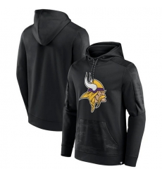 Men Minnesota Vikings Black On The Ball Pullover Hoodie Men Minnesota Vikings Black On The Ball Pullover Hoodie
