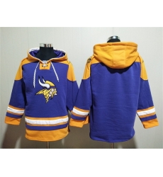 Men Minnesota Vikings Blank Purple Yellow Ageless Must Have Lace Up Pullover Hoodie Men Minnesota Vikings Blank Purple Yellow Ageless Must Have Lace Up Pullover Hoodie