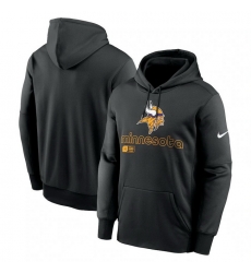 Men Nike Black Minnesota Vikings Performance Pullover Hoodie Men Nike Black Minnesota Vikings Performance Pullover Hoodie