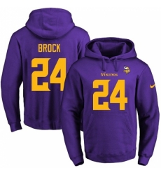 NFL Mens Nike Minnesota Vikings 24 Tramaine Brock PurpleGold No Name Number Pullover Hoodie NFL Mens Nike Minnesota Vikings 24 Tramaine Brock PurpleGold No Name Number Pullover Hoodie