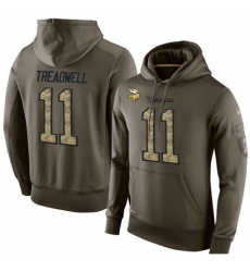 NFL Nike Minnesota Vikings 11 Laquon Treadwell Green Salute To Service Mens Pullover Hoodie NFL Nike Minnesota Vikings 11 Laquon Treadwell Green Salute To Service Mens Pullover Hoodie