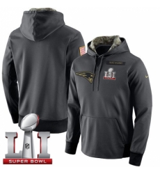 NFL Mens New England Patriots Nike Anthracite Salute to Service Player Performance Super Bowl LI 51 Hoodie NFL Mens New England Patriots Nike Anthracite Salute to Service Player Performance Super Bowl LI 51 Hoodie