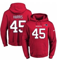NFL Mens Nike New England Patriots 45 David Harris Red Name Number Pullover Hoodie NFL Mens Nike New England Patriots 45 David Harris Red Name Number Pullover Hoodie